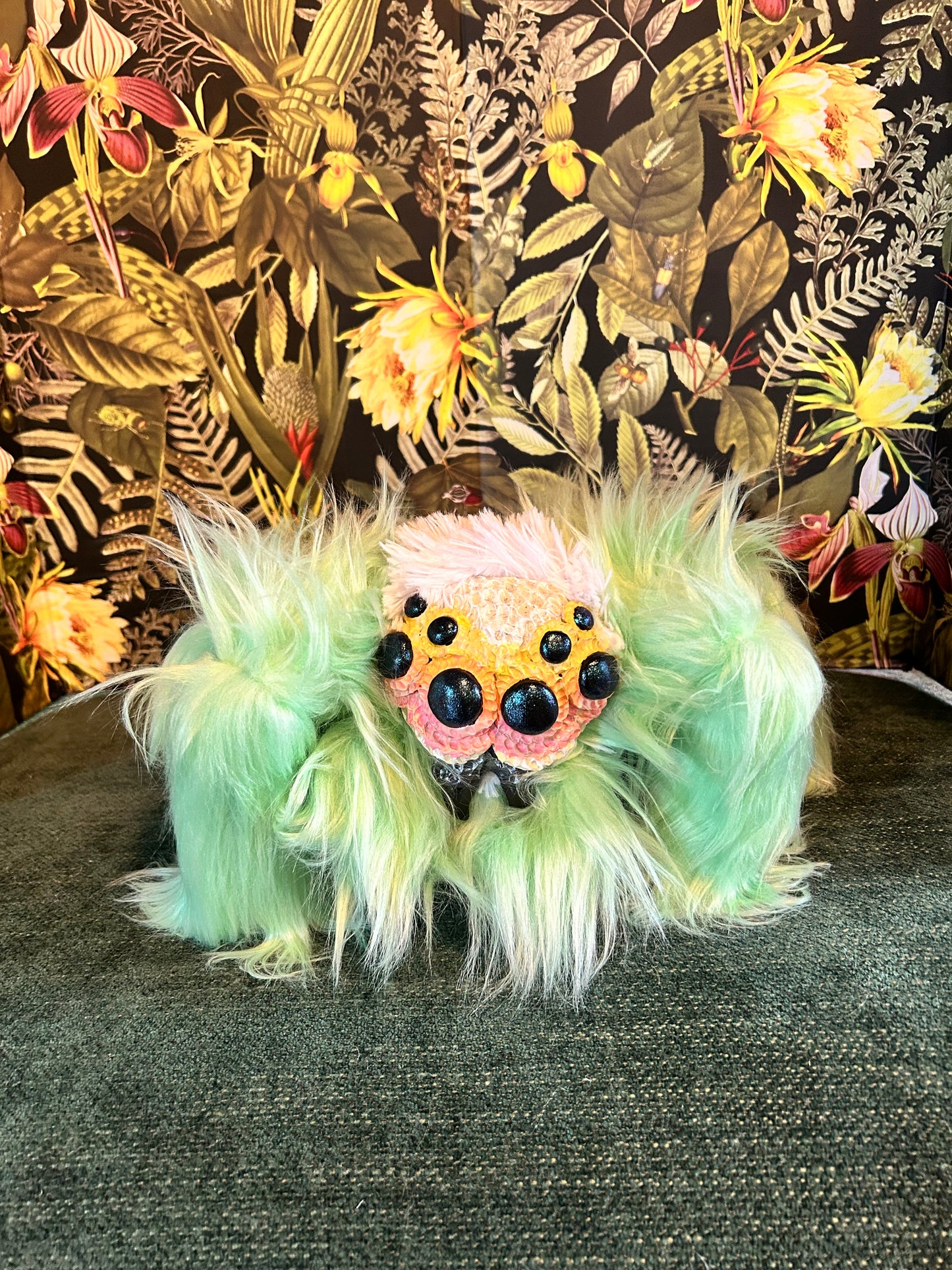 Jumping Spider (Luna moth themed)