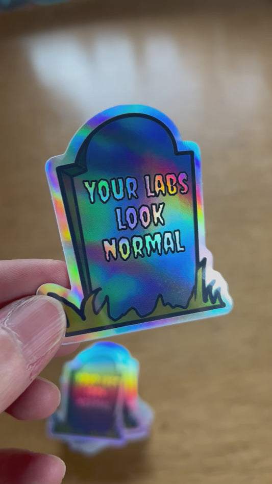 Vinyl sticker: Your Labs