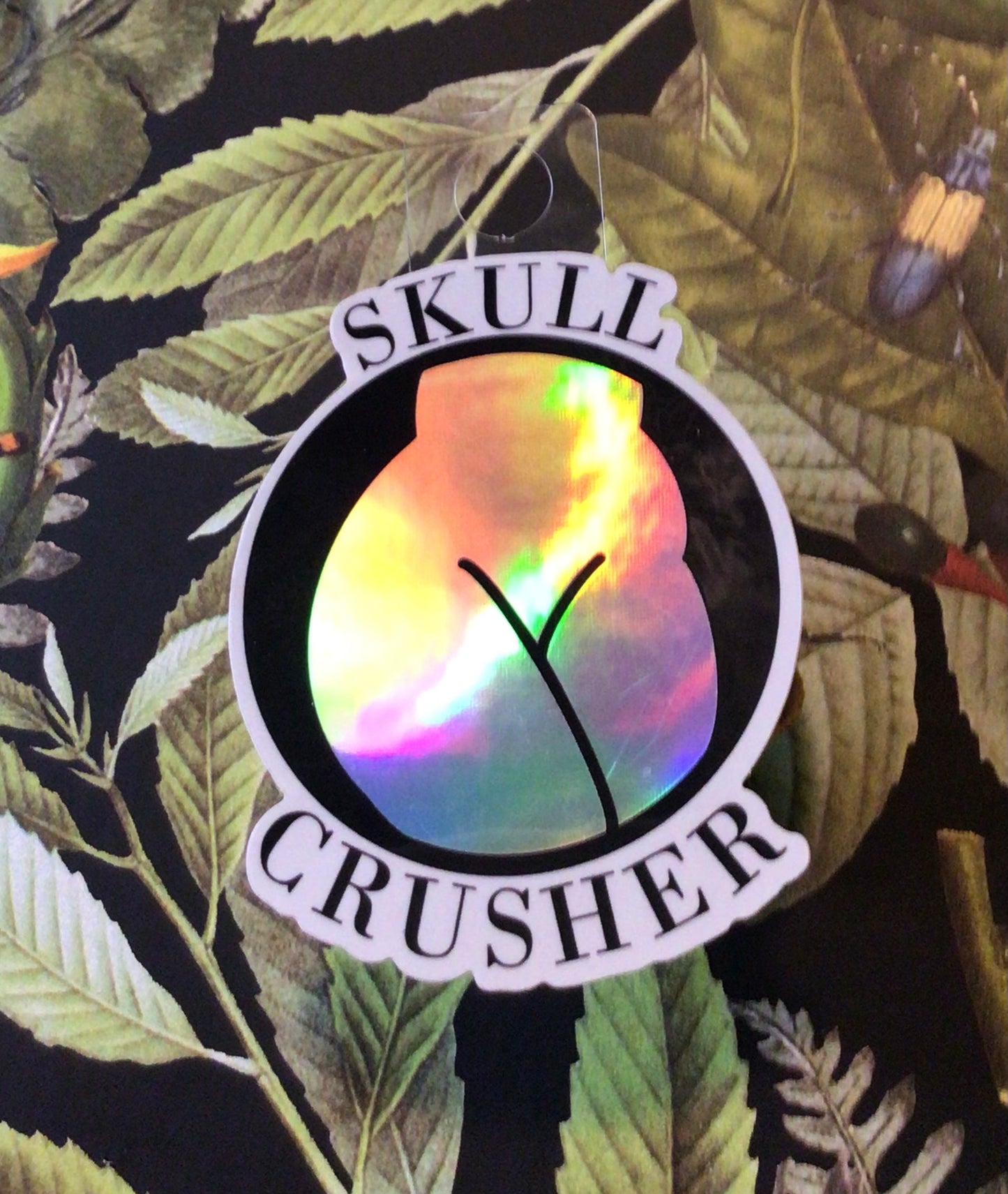 Vinyl Sticker: Skull Crusher