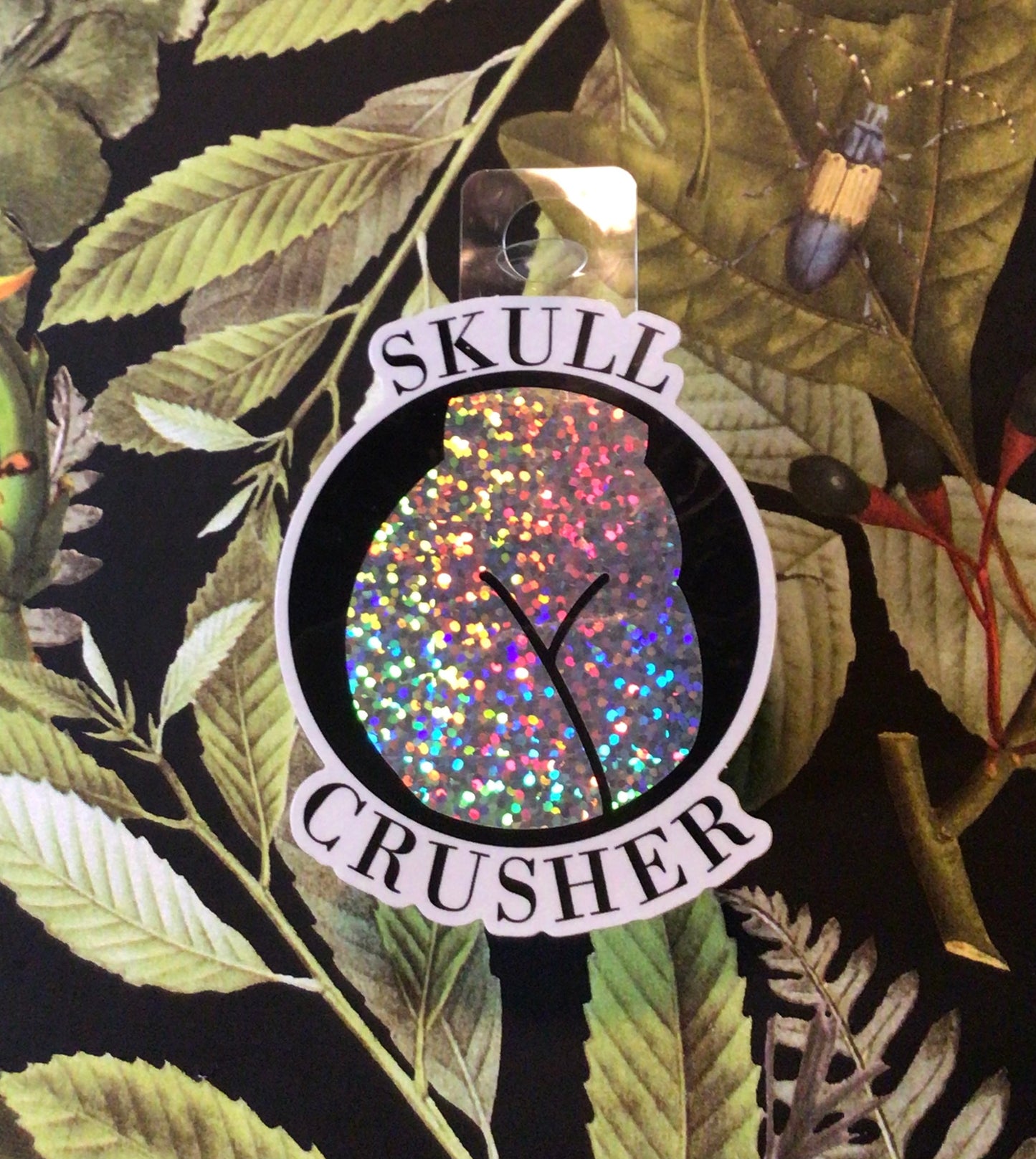 Vinyl Sticker: Skull Crusher