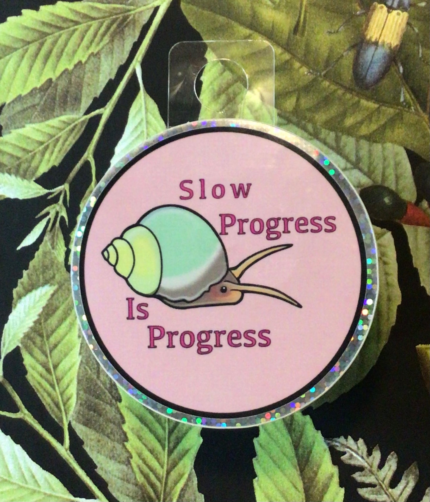 Vinyl Sticker: Slow Progress